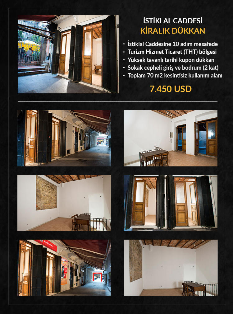 ISTIKLAL STREET STORE FOR RENT Görsel 8