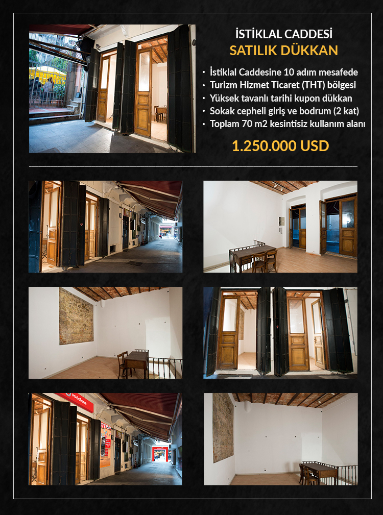 ISTIKLAL STREET STORE FOR RENT Görsel 9